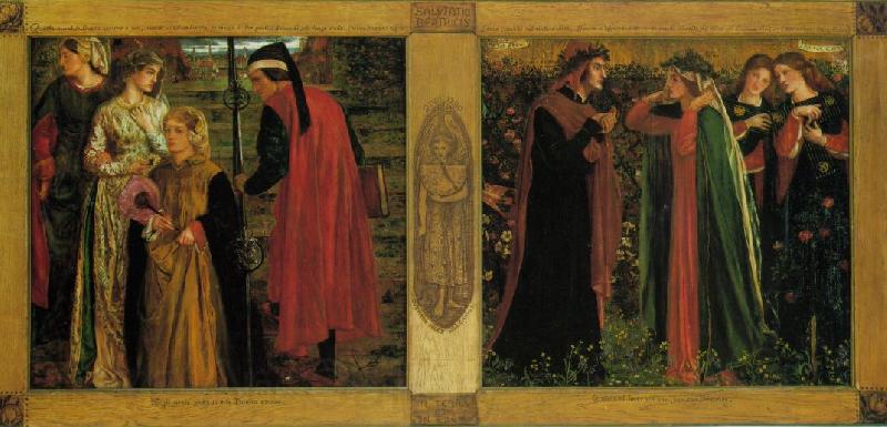 Dante Gabriel Rossetti The Salutation of Beatrice Spain oil painting art